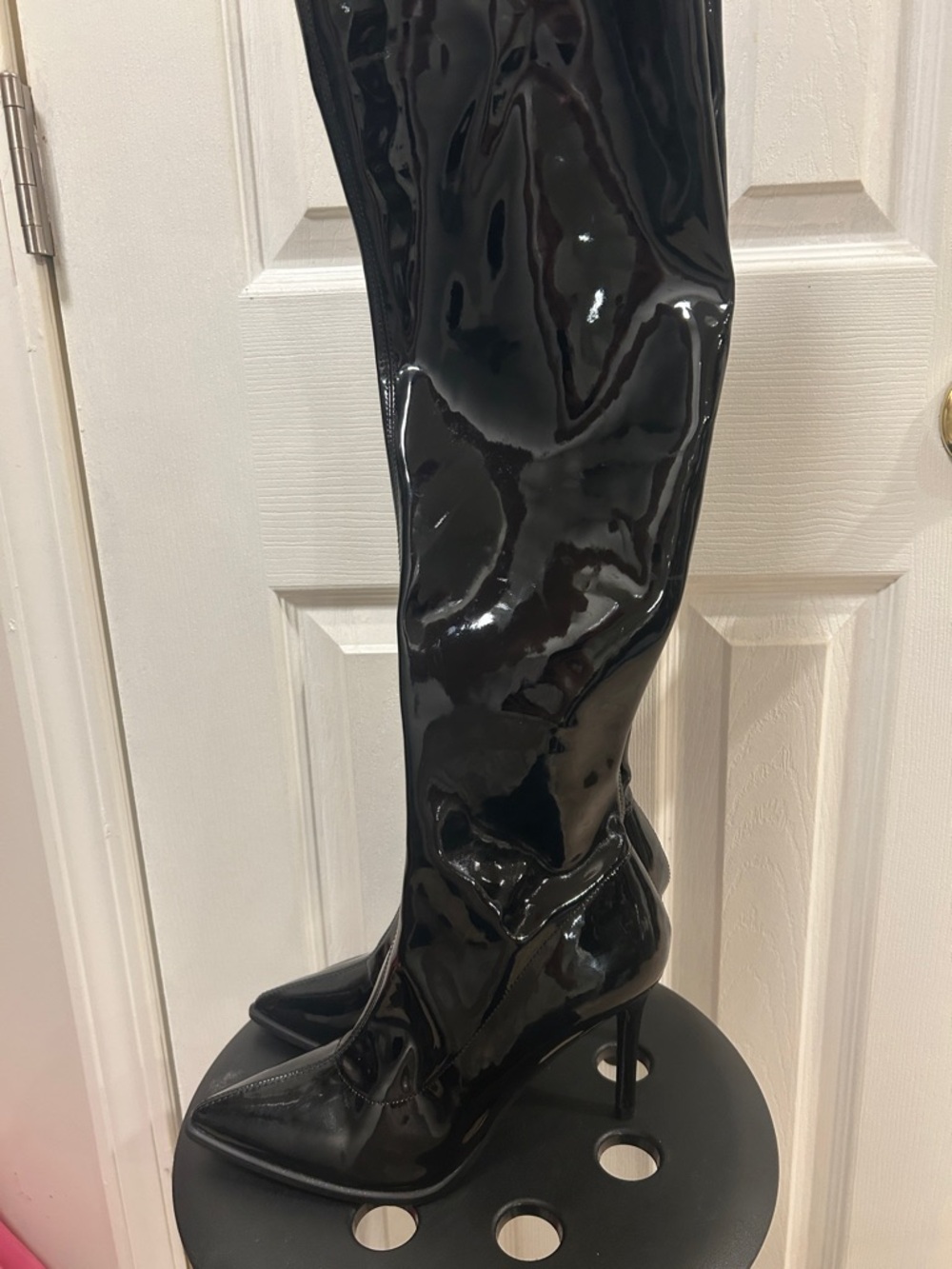 Steve Madden Patent Over the Knee Boots Size 7.5